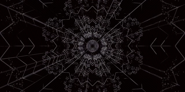 Caleidoscopi Fractal Fosc Túnel de Neó 2:1 Univisium 60fps Protector de Pantalla Vj Loop