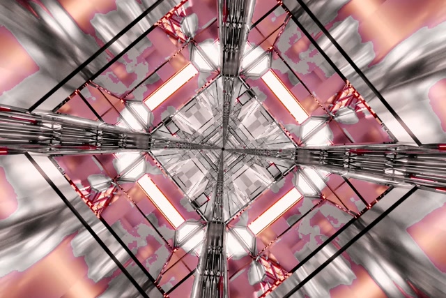 Túnel de Neó Caleidoscopi Diamant VJ Loop 3:2 Surface 60fps Protector de Pantalla