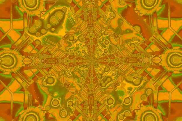 Túnel de Neó Calidoscopi Daurat 3:2 Surface 60fps Estalvi de Pantalla Vj Loop