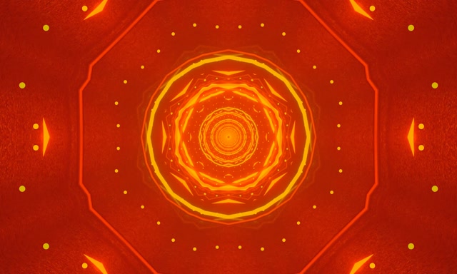 Túnel de Neó Octàgon Flamejant Vòrtex Bucle VJ 5:3 Ample 60fps Protector de Pantalla