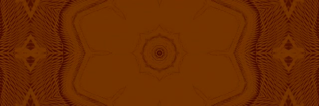 Túnel de Neó Estel Mandala Marró 3:1 Triple Ample 60fps Protector de Pantalla VJ Loop