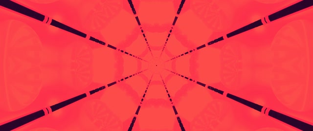 Túnel Neó Vermell Estel Caleidoscopi VJ Loop 2.39:1 Cinemascope 60fps Estalvi de pantalla