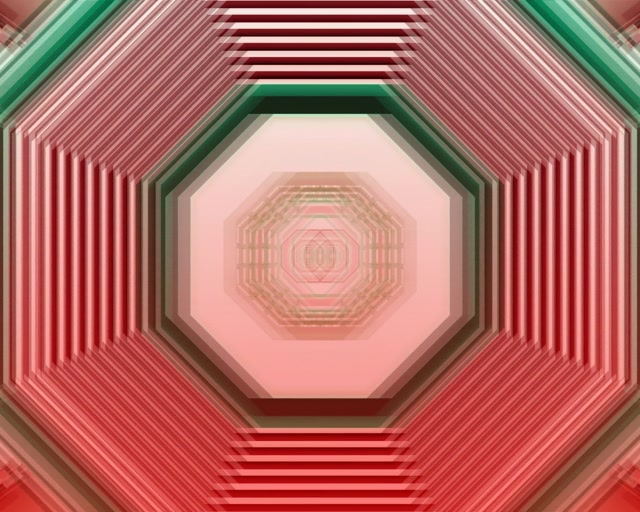 Concentric Octagon Neon Tunnel 5:4 Industrial 60fps Screensaver VJ Loop