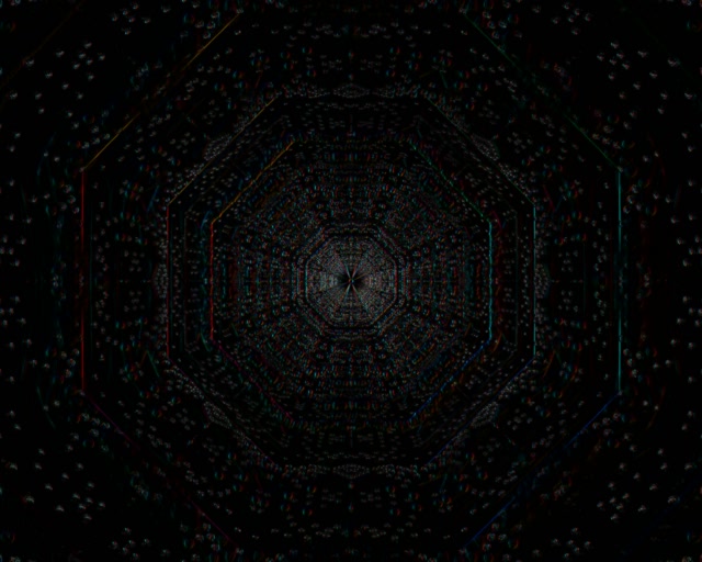 5:4 industrial neon tunnel screensaver 60fps VJ loop octagonal vortex