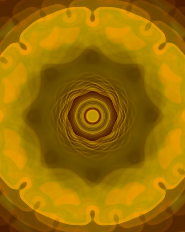 Golden Concentric Neon Tunnel | 4:5 Instagram 60fps VJ Loop Screensaver