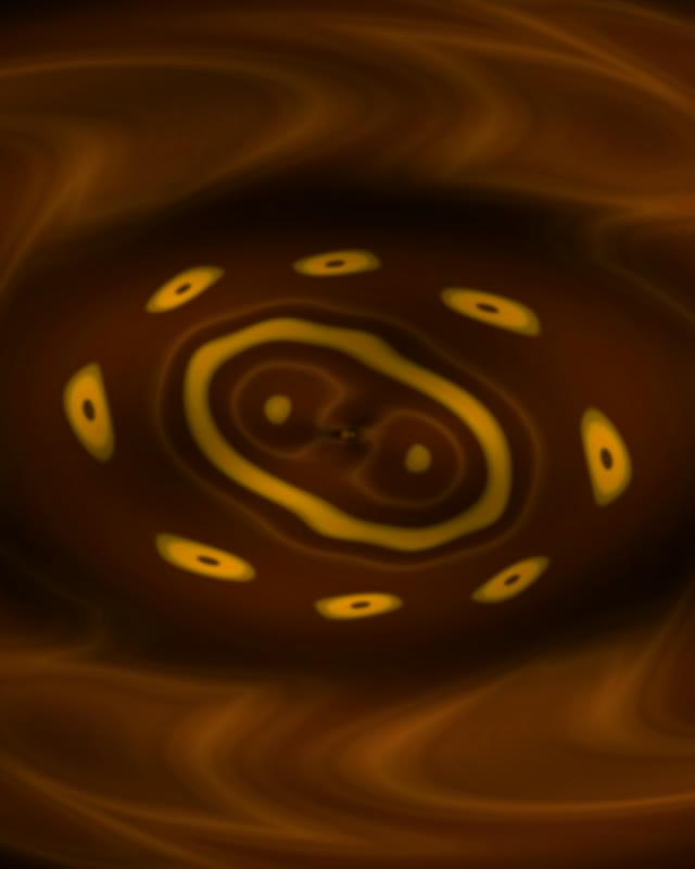 Golden Neon Tunnel Vj Loop 4:5 Instagram 60fps Screensaver