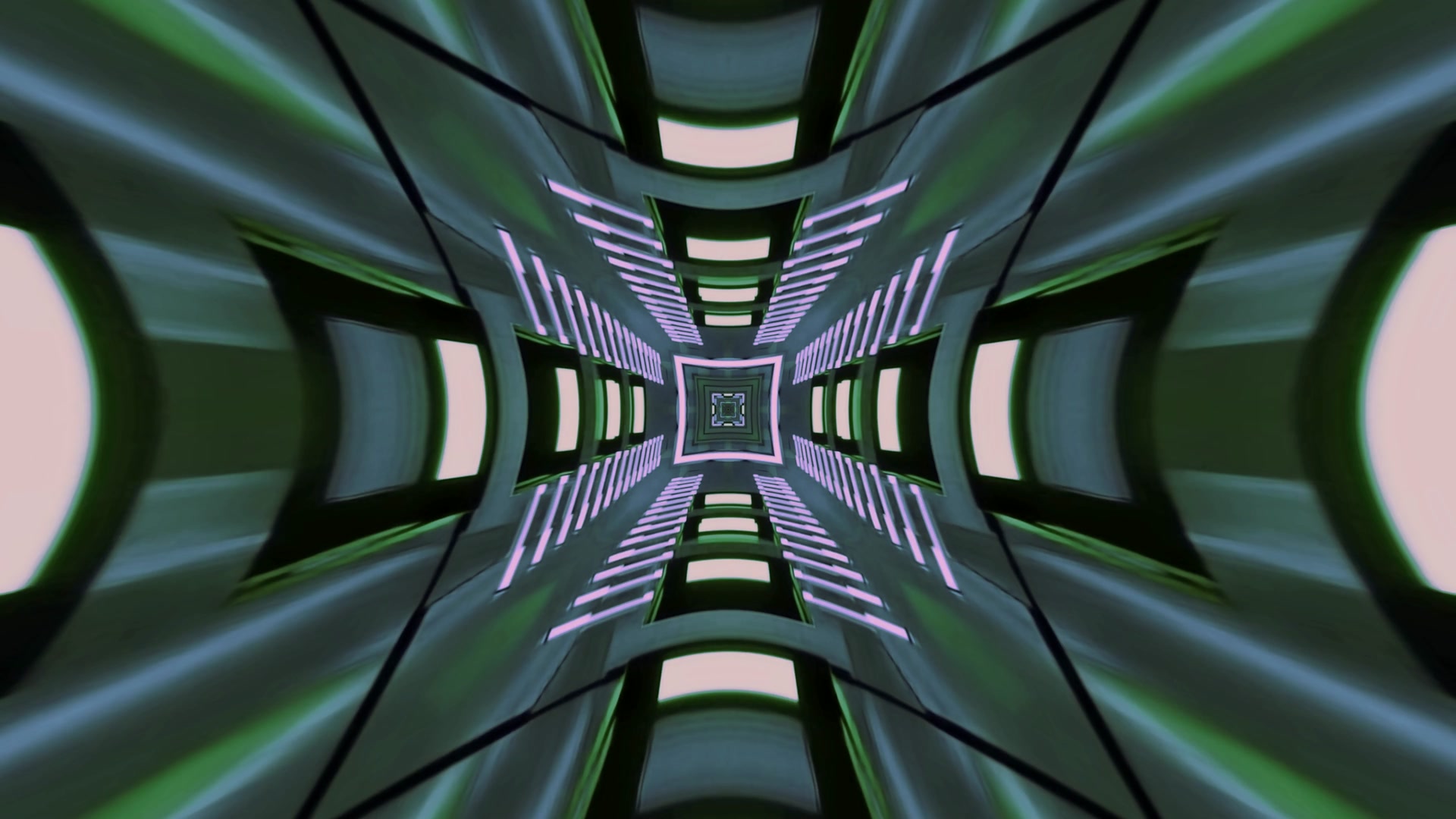 Túnel de Neó Sci-Fi Protector de Pantalla PC 4K UHD 60fps VJ Clip