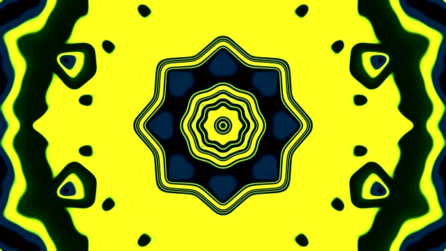 Calidoscopi Abstracte Verd Vibrant VJLoops - Fons Moviment Psichedèlic