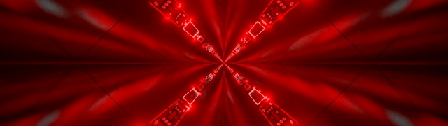 Túnel de Neó Vermell Explosió Calidoscopi VJLoops 32:9 Super Ultrawide 60fps Protector de Pantalla