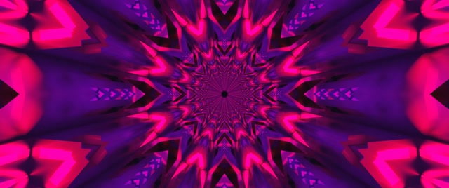 Túnel de Neó Fractal Calidoscopi Explosió VJ Loop 2.39:1 Cinemascope 60fps Estalvi de Pantalla