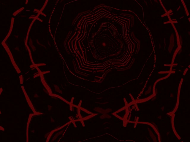 Túnel de Neó Filferro d'Espines Carmesí VJ Loop 4:3 Clàssic 60fps Estalviapantalles