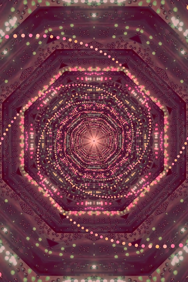 Túnel de Neó Rosa Protector de Pantalla 60fps 2:3 Foto Portrait VJLoops