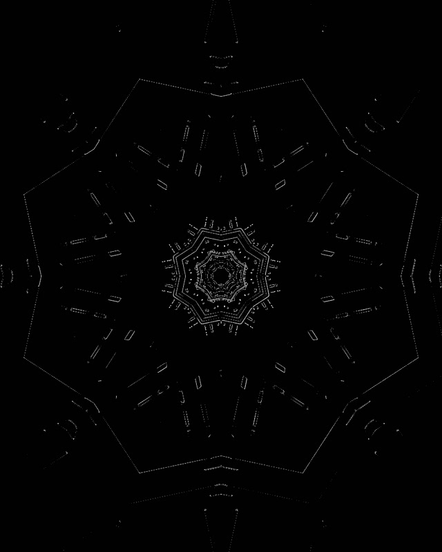 Túnel de Neó Heptàgon Fractal VJLoops 4:5 Instagram 60fps Protector de Pantalla