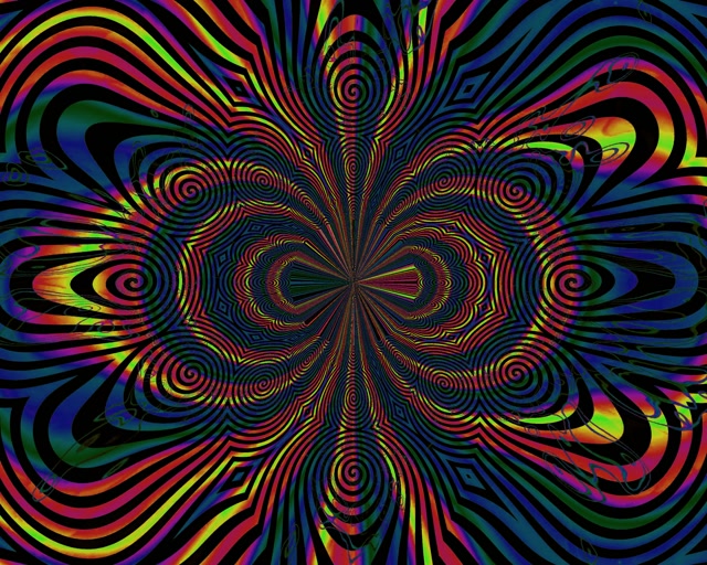 Túnel de Neó Mandala Espiral 5:4 Industrial 60fps Protector de Pantalla VJLoops