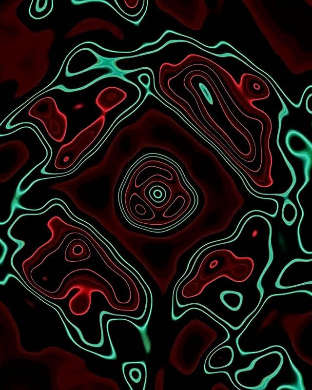 Túnel de Neó Contorn Porpra Verd Remolí VjLoops 4:5 Instagram 60fps Estalvi de Pantalla