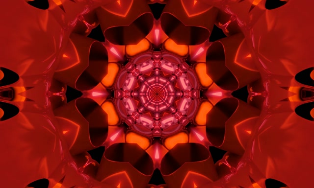 Túnel Neó Vermell Calidoscopi Protector de Pantalla 5:3 Wide 60fps VJLoops PC