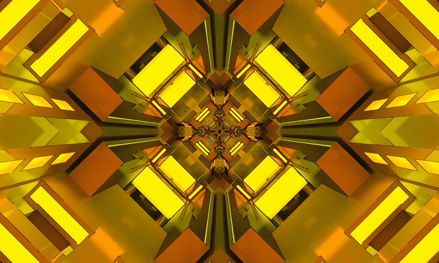 Túnel de Neó Daurat Estalvi de pantalla 5:3 Wide 60fps VJ Loop PC Portàtil