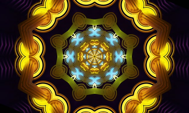 Túnel de Neó Or Mandala 5:3 wide 60fps Estalviapantalles VJLoops