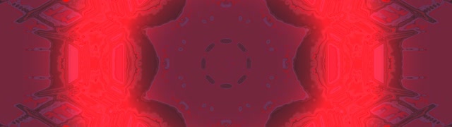 Túnel Neó Vermell Mandala Ocular VJ Loop 32:9 Super Ultraample 60fps Estalvi de pantalla