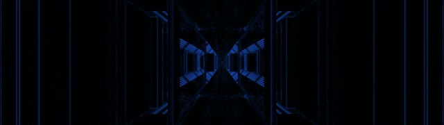 Túnel de Neó Blau Corredor Loop 32:9 Super Ultrawide 60fps Protector de Pantalla VJLoops