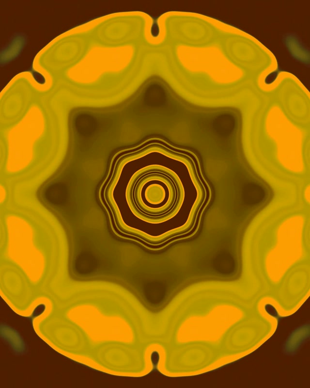 Túnel de Neó Àmbar Mandala Estalvi de Pantalla 60fps 4:5 Instagram VJ Loop