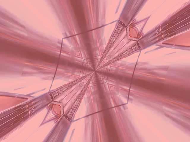 VJ Loop Túnel de Neó Explosió de Cristall Rosa 4:3 Clàssic 60fps Protector de Pantalla