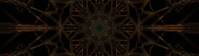 Túnel de Neó Verd Fosc Coure Protector de Pantalla 32:9 Super Panoràmic 60fps VJ Loop