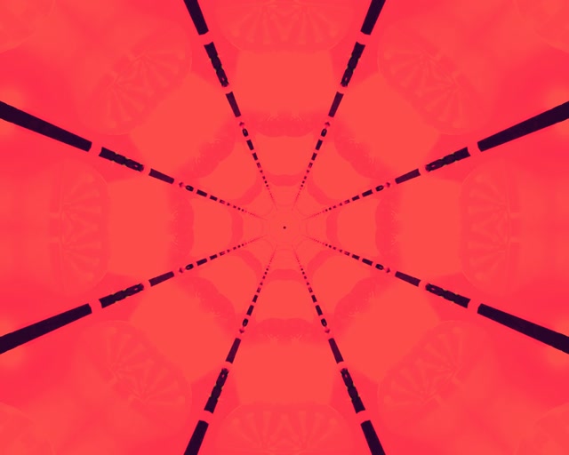 Túnel de Neó Vermell Calidoscopi Teranyina Bucle Vj 5:4 industrial 60fps protector de pantalla