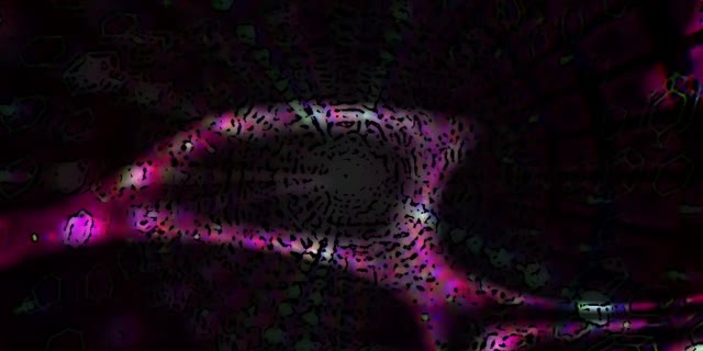 Neon Tunnel VJ Loop 2:1 Univisium 60fps Purple Pink Screensaver Motion Background