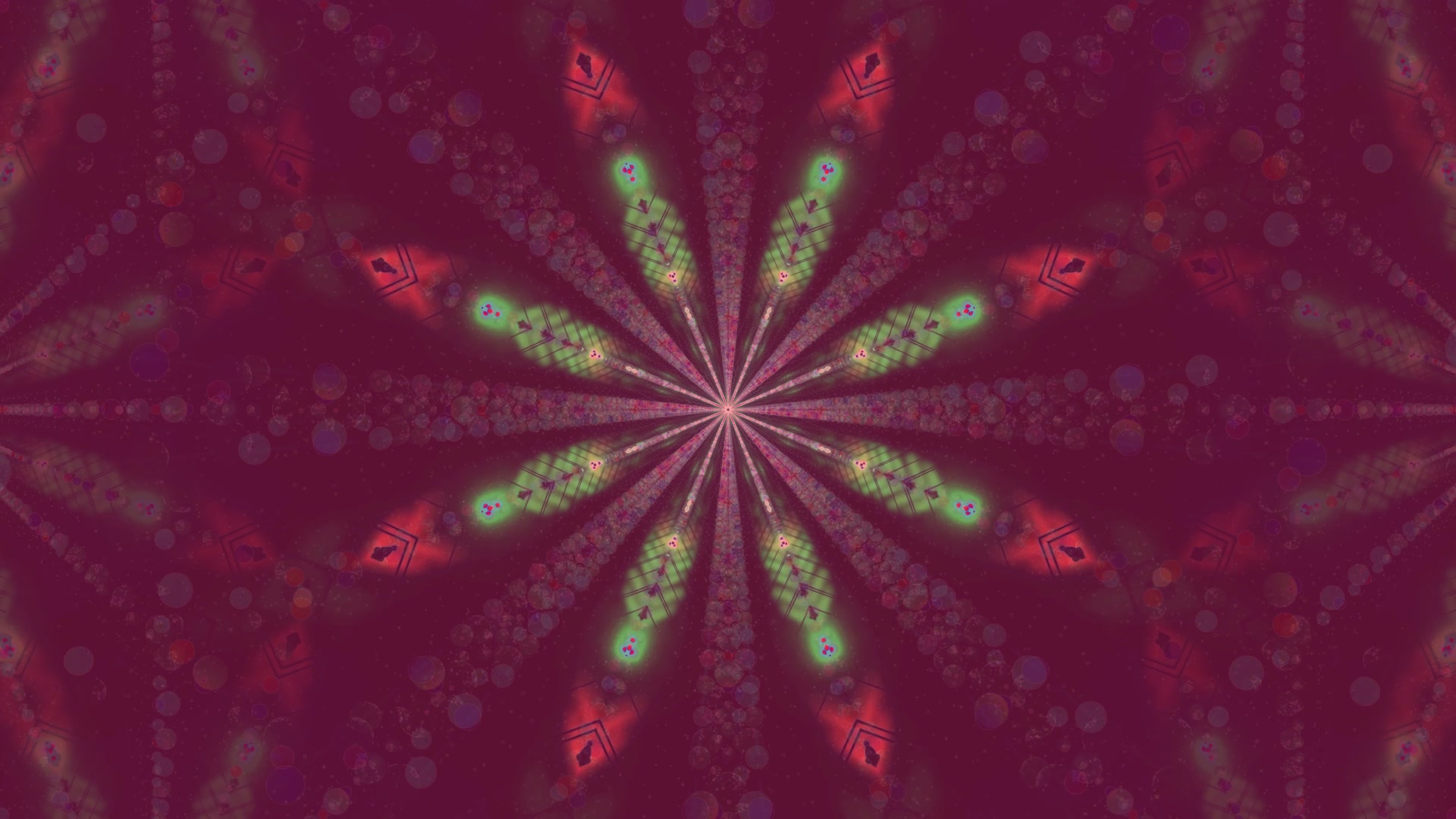 Neonový Tunel Kaleidoskop Spořič 4K UHD 60fps VJ Loop