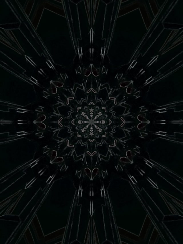 Neonový tunel cyan magenta mandala VJ Loop 3:4 iPad portrét 60fps spořič obrazovky