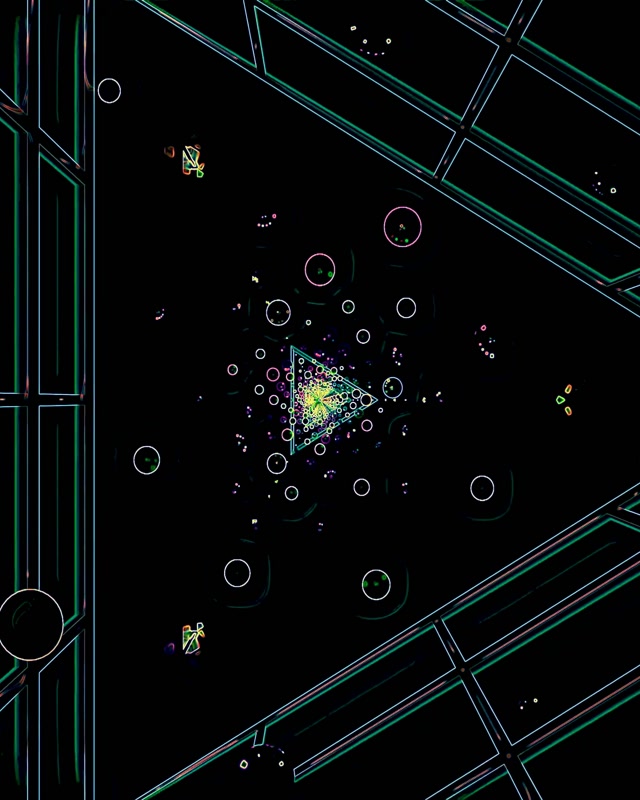 Neonový Tunel Zelené Kruhy 60fps Spořič PC 4:5 Instagram VJ Loop