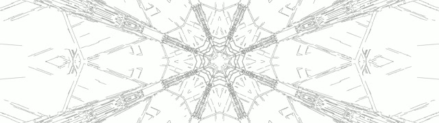 Neon Tunel Sněhová Vločka Kaleidoskop VJLoops 32:9 Super Ultrawide 60fps Spořič obrazovky