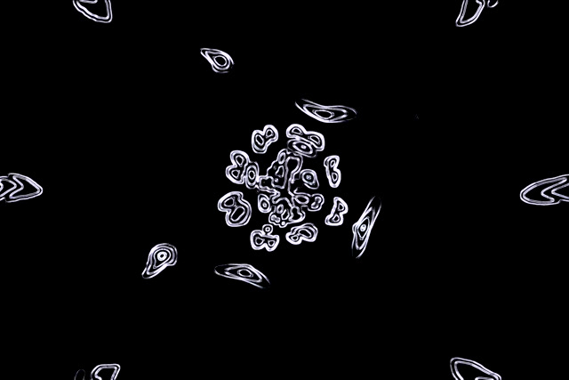 Neon Tunel Bílé Tvary Šetřič Obrazovky 3:2 Surface 60fps VJ Loop