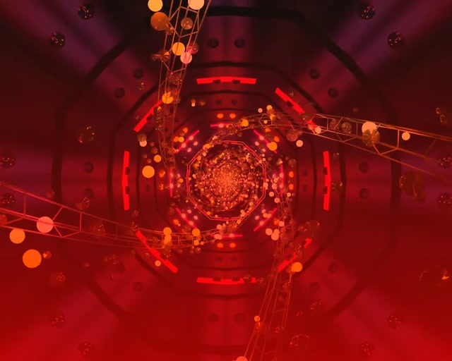 Neon Tunnel Spinning Octagon Vortex VJ Loop 5:4 Industrial 60fps Screensaver