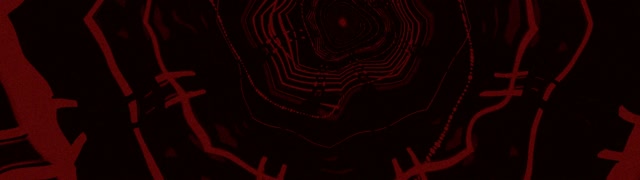 Neonový Tunel Červený Ostnatý Drát Vortex VJ Loop 32:9 Super Ultrawide 60fps Spořič Obrazovky