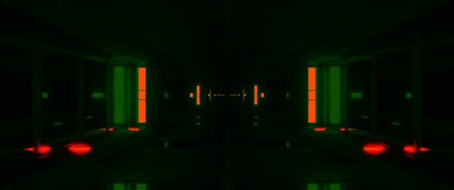 Neonový tunel zeleno-oranžový 60fps spořič obrazovky 2.39:1 Cinemascope VJ Loop