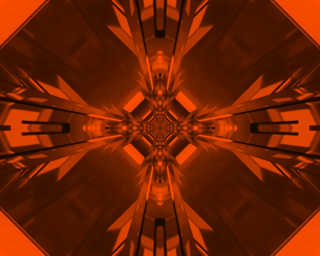 5:4 Industrial Neon Tunnel Kaleidoscope Vortex 60fps Screensaver Loop