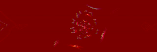 Neonový Tunel Fraktální Mandala Výbuch 3:1 Triple Wide 60fps Spořič VJ Loop