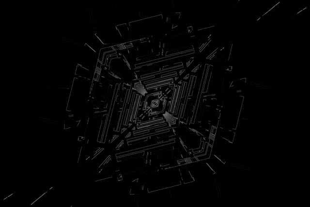 Neon Tunel Drátěný Model Vortex VJ Loop 3:2 Surface 60fps Spořič obrazovky