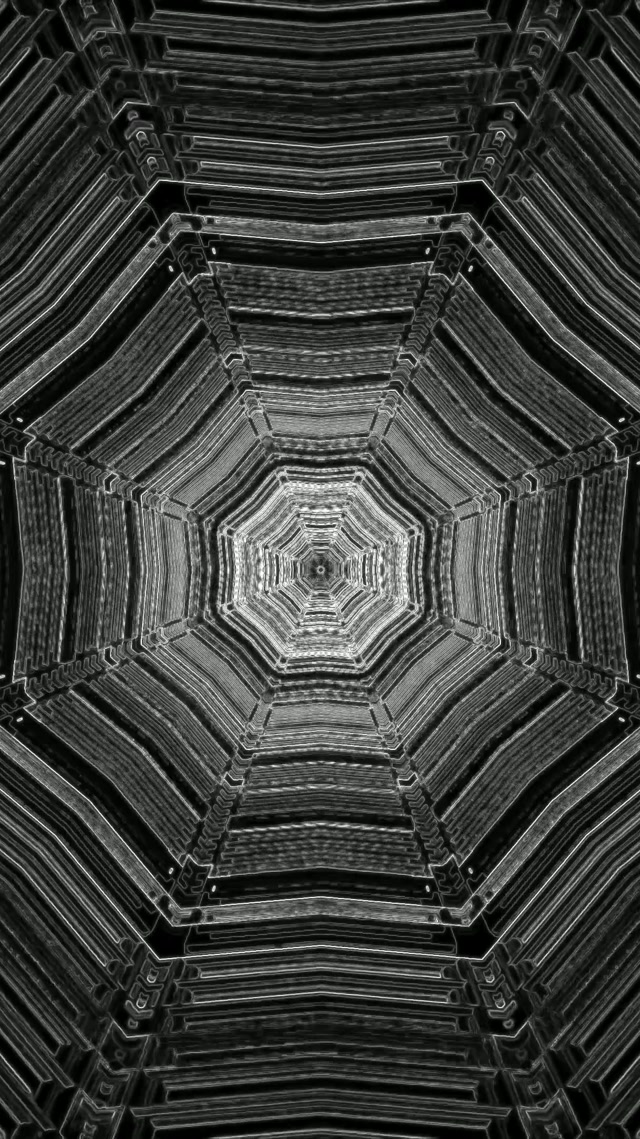 Neonový Tunel Oktagon Vír VJ Loop 9:16 Reels 60fps Šetřič Obrazovky