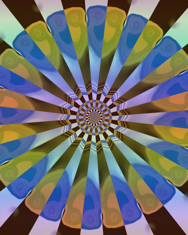 Kaleidoskop květina výbuch neonový tunel Vj Loop 4:5 Instagram 60fps spořič obrazovky