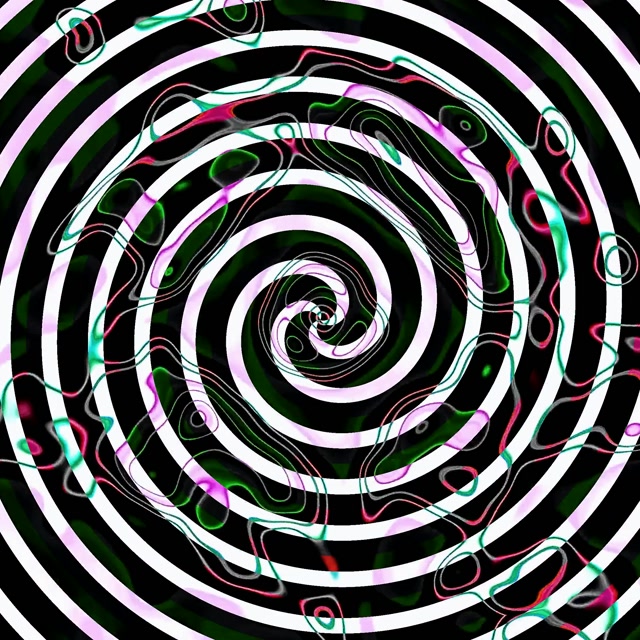 Neonový Tunel Hypnotická Spirála Vortex VJ Loop 1:1 Square 60fps Spořič