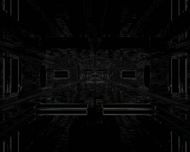5:4 Industrial Neon Tunnel 60fps VJ Loop Screensaver Glitchy Cyberspace