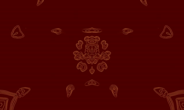 Neonový Tunel Červená Zlatá Mandala Kaleidoskop VJLoops 5:3 Wide 60fps Šetřič Obrazovky