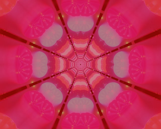 Neonový tunel červená pavoučí síť kaleidoskop Vj Loop 5:4 industrial 60fps šetřič obrazovky