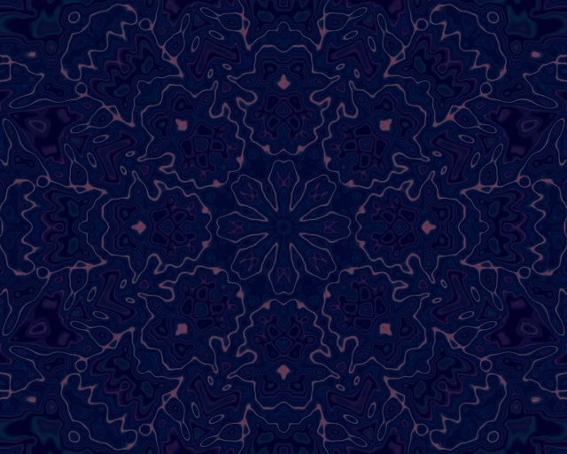 Neonový Tunel Modrý Mandala VJLoops 5:4 industriální 60fps spořič obrazovky