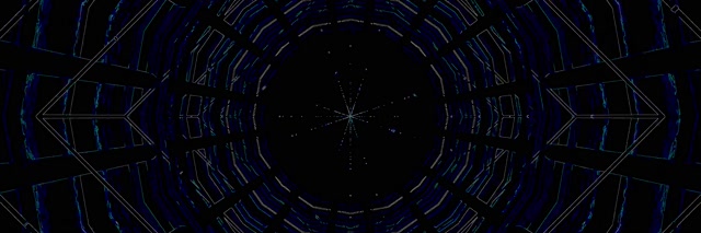 Neonový Tunel Diamantový Vortex VJ Loop 3:1 Triple Wide 60fps Spořič