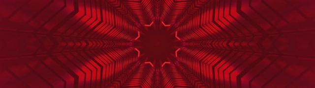 Červený Kaleidoskop Neonový Tunel 32:9 Super Ultrawide 60fps Spořič Obrazovky VJ Loop