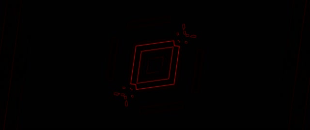 Červený Neon Tunel Rotující Diamantový Vortex VJ Loop 2.39:1 Cinemascope 60fps Spořič